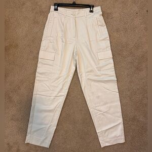 Old Navy Taylor Straight Trousers in Light Cream